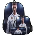 thumbnail image 1 of Football Star Cristiano Ronaldo Backpack Printed Three-Piece Set Children'S Schoolbag Elementary And Middle School Students Backpack Pencil Case, 1 of 2