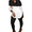 Black, variant on Women Two Piece Outfits Color Block Sweatsuit Sets Skinny Leggings Tracksuit Loungewear