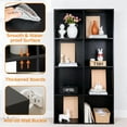 thumbnail image 5 of Cube Bookshelf Black, 8 Cube Storage Organizer Bookcase, Display Bookcase, TV Stand, for Living Room, Home Office, Bedroom, 5 of 10