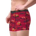thumbnail image 3 of Custom Lightning McQueen Underwear Men Breathable Cars Cartoon Boxer Briefs Shorts Panties Soft Underpants For Homme, 3 of 7
