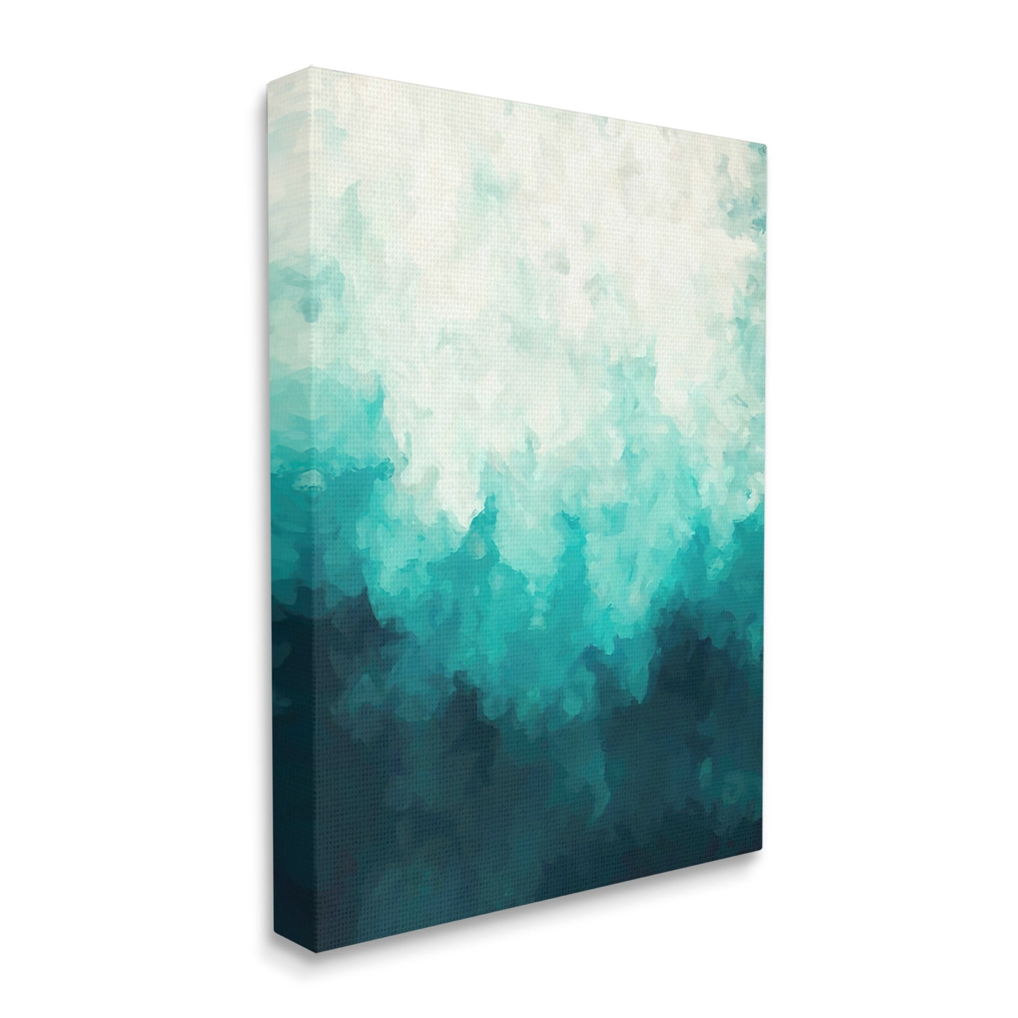 Stupell Industries Blue & Green Abstract Underwater Sea Waves Bubbles Canvas Wall Art, 24 x 30, Design by Alpenglow Workshop