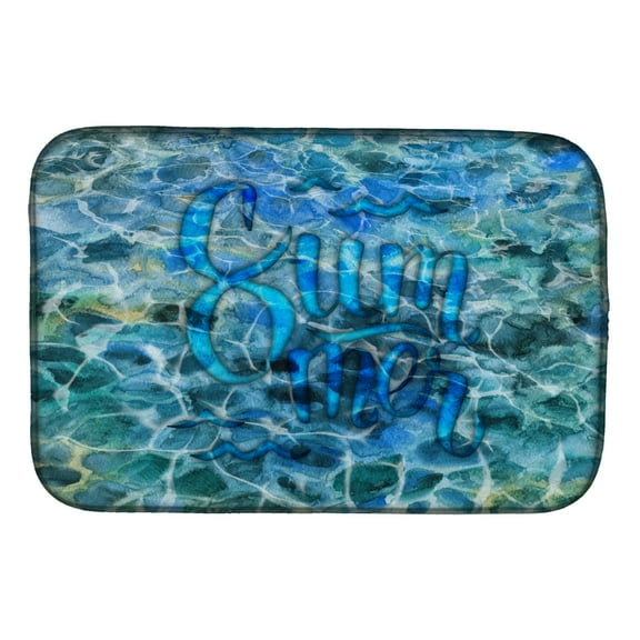 Caroline's Treasures Summer Under Water Dish Drying Mat