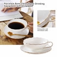 thumbnail image 4 of QualitChoice European Style Ceramic Drinking Equipment Afternoon Tea Cup Saucer Set Coffee Cups Desktop Shop Cafe Party Teacup, 4 of 6