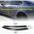 thumbnail image 2 of GFDYREE JDM Wavy Mugen Window Deflector Compatible with 2013-2017 Honda Accord Window Visor Outside Mount 4 Pcs, 2 of 7