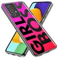 thumbnail image 2 of MUNDAZE Samsung Galaxy A20 Shockproof Clear Hybrid Protective Phone Case Pink Clear Funny Text Quote Girl Boss Cover, 2 of 6