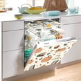 thumbnail image 2 of Yayeee Magnetic Dishwasher Cover for The Front Decoration Home Kitchen Machine Sticker Protector, Beige Fall Leaves, 2 of 6