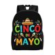 thumbnail image 1 of Sombreros del Cinco de Mayo, mochilas escolares del Cinco de Mayo para estudiantes, mochila de viaje, bolso para portátil, bolso de hombro para hombre y mujer., 1 of 5
