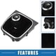 thumbnail image 3 of Unique Bargains Bota de palanca de cambios manual para automóvil de 5 velocidades para Volkswagen Golf MK7 2013-2018 Negro, 3 of 7