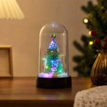 thumbnail image 2 of YingYouFu Lighted Christmas Cloche Decor, Battery Operated Mini Scene Ornament, Tabletop Tree Dome Decoration for Party Home Gift Present Display, 2 of 7