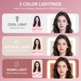 thumbnail image 2 of Set de brochas de maquillaje de viaje con espejo de luz LED para niñas adolescentes, 2 of 7