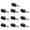 Black, variant on 10 Pcs Self Tapping Screws Cabinet Laminate Support, Shelf Pins with Non-Slip Sleeve, Cabinet Shelf Pegs for Kitchen Utensils, Bookcases and Wardrobes, Fixed Support Self-Tapping Cross Screw, Deals!