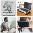 thumbnail image 3 of Foldable Adjustable Laptop Holder 360° Rotation Tablet Holder Al-Alloy Stable Compatible with Tablet,1 x Tablet bracket,Gray, 3 of 7