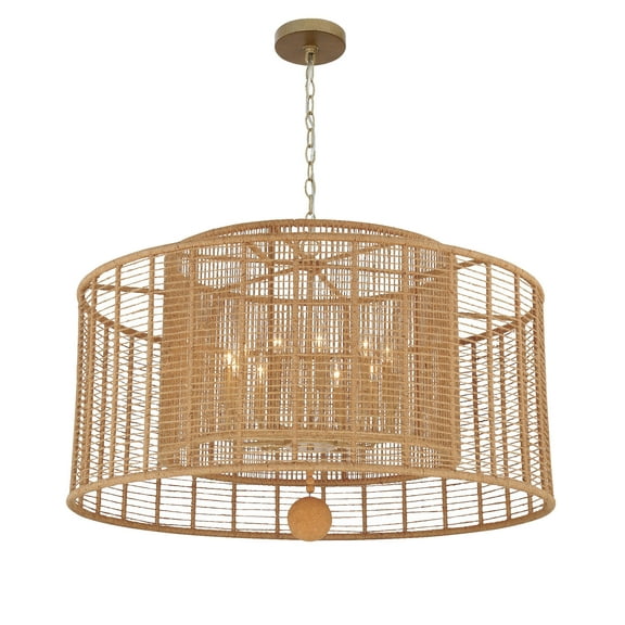 Crystorama Lighting - Jayna - 12 Light Chandelier In Farmhouse And Industrial