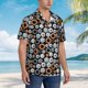 thumbnail image 3 of Fotbe Colorful Screws Camisa Hawaiana para Hombre Unisex – Camisa Casual de Verano con Botones de Manga Corta de Algodón y Lino,3X-Large, 3 of 7