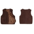 thumbnail image 3 of 1-8T Kids Baby Boys Girls Fleece Zip Vest Sleeveless Fall Winter Warm Outerwear, 3 of 6