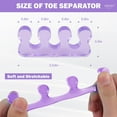 thumbnail image 2 of Toe Separators for Women, Pedicure Spacers & Spreaders - Yoga Relax and Finger Dividers, Gel Silicone Pedicure, Nail Polish, Toenail Painting (2-Pairs), 2 of 7