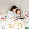 thumbnail image 4 of Feelyou Vintage Princess Bow-tie Twin Bedding Sets 7-Piece for Kids, Colorful Polkadots Bedding Comforter Set, Cartoon Butterfly Knot Reversible Sheet Sets, Luxury Bedroom Decor, 4 of 8