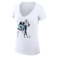 thumbnail image 2 of Women's G-III 4Her by Carl Banks  White Seattle Kraken Hockey Girls V-Neck Fitted T-Shirt, 2 of 3