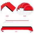 thumbnail image 4 of Cartoon Birthday Party Supplies Includes 20 Plates and 20 Napkins and Tablecloth71 '' x 42 '' Video Games Themed Party Tableware, 4 of 6