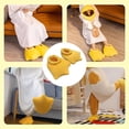 thumbnail image 3 of Pantuflas de pato para mujer, con patas de animales, color amarillo, con dibujos anims, zapatos esponjosos, para fiestas, suministros para el hogar, regalo para el día de San Valentín, 3 of 3