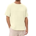 thumbnail image 7 of Bibifish Mens T-Shirts Solid Color Basic Round Neck Tee Tops Short Sleeve Multi Size Casual Tees, 7 of 7