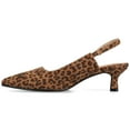 thumbnail image 3 of Journee Womens Paulina Kitten Heel Sling Back Pointed Toe Pumps, Widths Available, 3 of 9