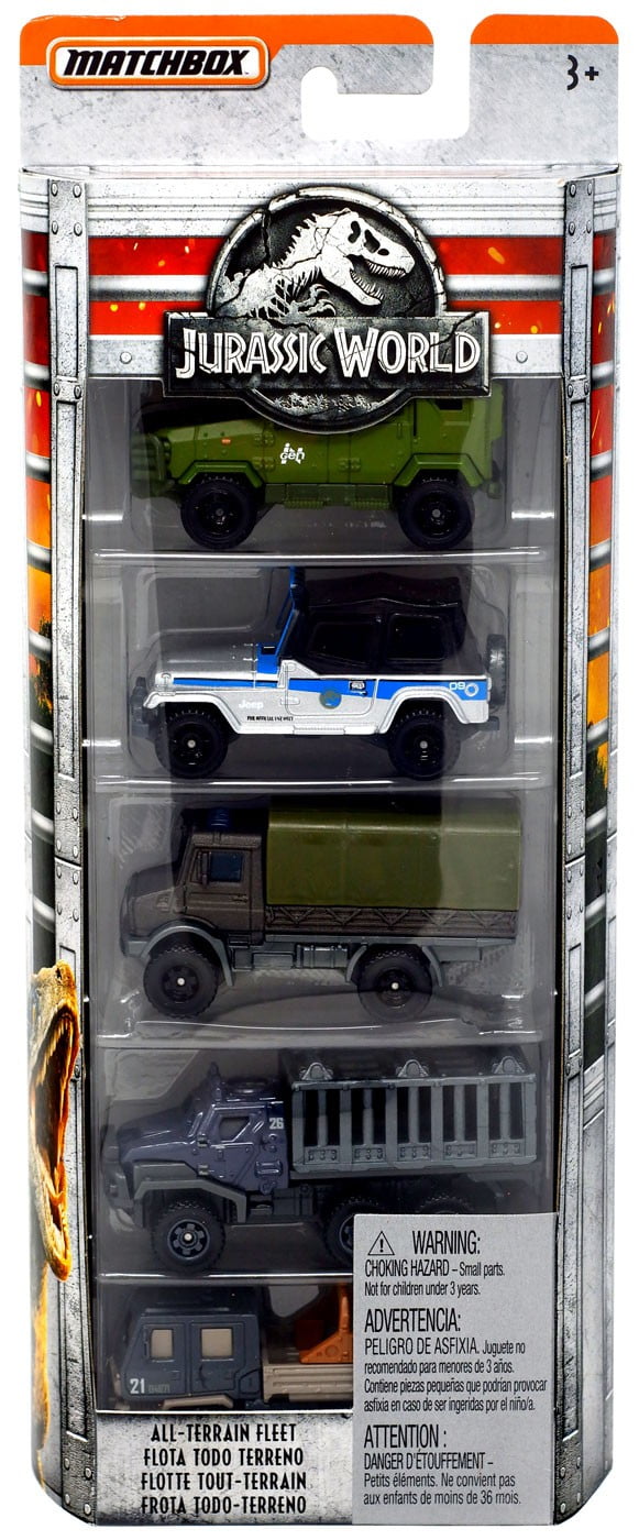 jurassic world matchbox cars