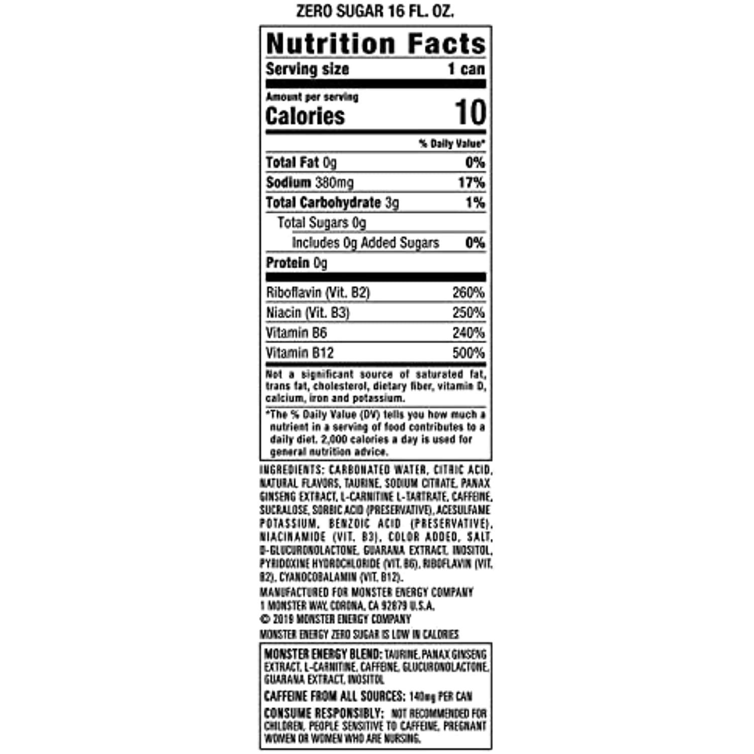 Monster Energy Drink Ultra Variety - 16 Ounce (Pack Of 12) And Stinger Pomegranate Passionfruit Chews