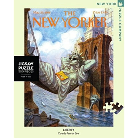 new york puzzle company - new yorker liberty - 500 piece jigsaw puzzle