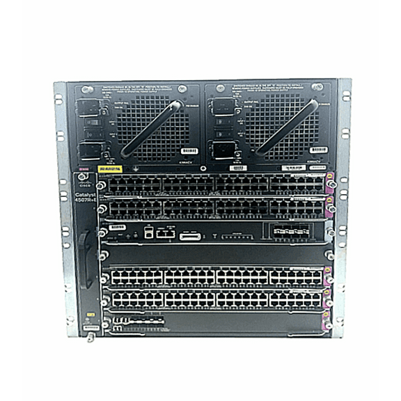 Pre-Owned Cisco Catalyst 4500 Series Modular 7-Slot Chassis Switch, Model: WS-C4507R-E (Good)