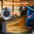 thumbnail image 2 of Shinic 240V Electric Garage Heater, 4,800W Fan-Forced Portable Heater with Thermostat, Covers 500 Sq. Ft., 2 of 7