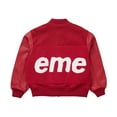 thumbnail image 3 of Supreme Men's Big Logo Chenille Varsity Jacket Red, from StockX, 3 of 4