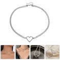 thumbnail image 2 of Women Necklace Statement Necklace Girls Clavicle Chain Rhinestone Neck Jewelry, 2 of 9