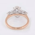 thumbnail image 4 of solitaire jewels 3.75CT Oval Moissanite 3 Stone Engagement Ring For Women, 14K Rose Gold, 4 of 7