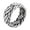 Silver, variant on Men Women's Braided Twist Ring Vintage Stainless Steel Personalized Hip Hop Ring Band Finger Jewelry Gold Size 10