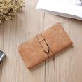 thumbnail image 2 of Two Folded Design Women Multi-Card Slots Long Wallet Soft PU Wallet Bag yellow, 2 of 2