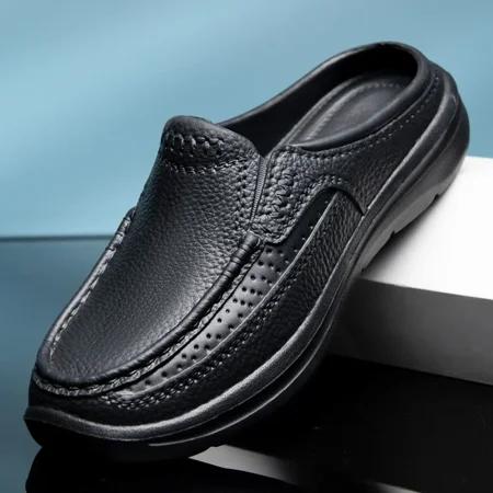 

Men s Fashionable Sandals High-quality Slippers Soft Soled Beach Sandals Anti Slip Driving Shoes Chef Shoes Lazy EVA Shoes