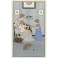 thumbnail image 2 of Monogrammist MFN 10x14 Black Ornate Wood Framed Double Matted Museum Art Print Titled: Little Fill Dress (1914), 2 of 5