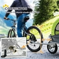 thumbnail image 2 of YYAo Pet Stroller, Dog Cat Cage Jogger Stroller,Dog Bike Trailer 2-In-1 Pet Stroller with Canopy and Storage Pockets, Green, 2 of 8