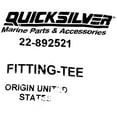 thumbnail image 6 of Mercury Quicksilver Boat Tee Fitting 22892521 | 1/2 Inch, 6 of 6