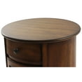 Decor Therapy Wood Keaton Round Storage Side Table, Multiple Finishes
