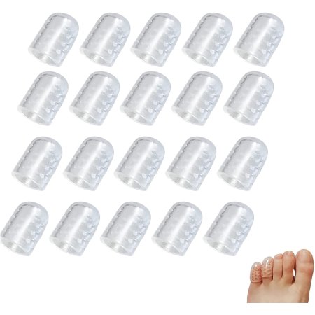 Silicone Anti-Friction Toe Protector, Silicone Breathable Toe Covers, Silicone Toe Protectors (20PCS)