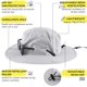 thumbnail image 2 of Men's Sun Hat UPF 50+ Wide Brim Bucket Hats for Fishing Hiking Gardening Adjustable Boonie Hat Outdoor Safari Hats, 2 of 5
