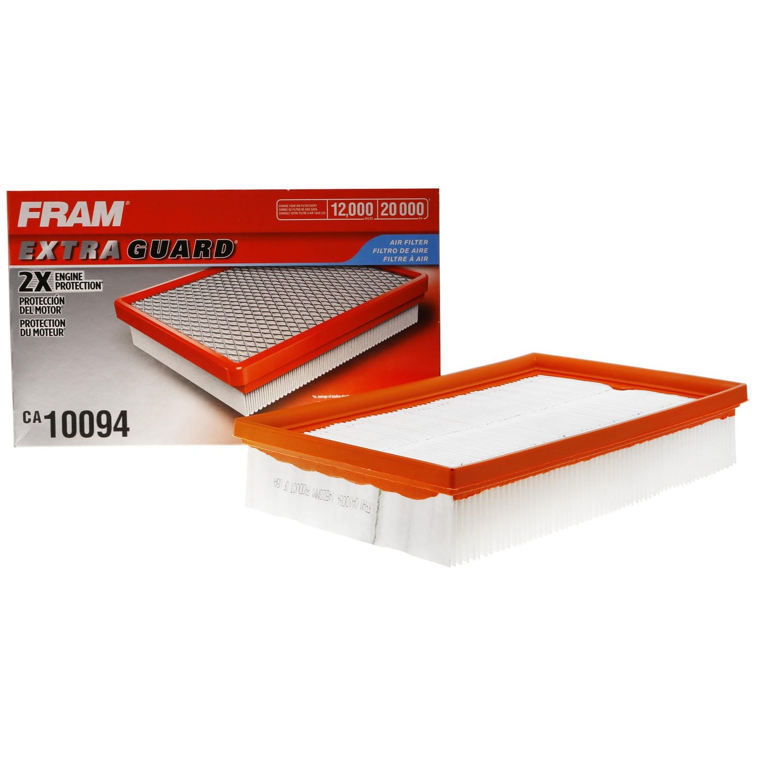 Filtre à air moteur FRAM Extra Guard, CA10094 Filtre à air 20 000 km