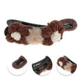 thumbnail image 2 of Unique Bargains 1 Pc Fashion Wool Floral Duckbill Hair Clips for Home Coffee Color, 2 of 5