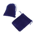 thumbnail image 3 of unbranded 50Ud Bolsas De Tela Organza Para Regalos Y Joyería Con Cordón En Color Azul Marino, 3 of 4