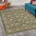 thumbnail image 2 of Floral Decorative Rug, Blossoming Flowers with Petals and Swirling Ivy Branches Leaves Illustration, Quality Carpet for Bedroom Dorm and Living Room, 6 Sizes, Pale Olive, by Ambesonne, 2 of 4