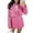 Bright pink, variant on Womens Cropped Tweed Blazer Sets 2 Piece Outfits and Mini Skirt Sets Business Casual Suits