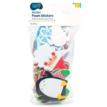 Hello Hobby Multicolor Holiday Foam Stickers, 30-Pieces