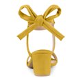 thumbnail image 3 of Sandalias De Tacón con Puntera Abierta En El Tobillo con Puntera Abierta para Mujer Amarillo 40, 3 of 6